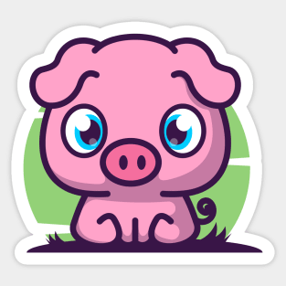 Cute piglet Sticker